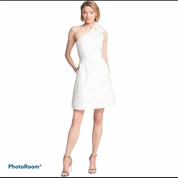 Halston Heritage Women's Floral Jacquard Dress